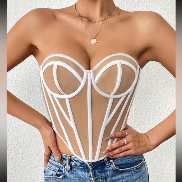 Luxe sexy bustier bralette crop top - Picture 1 of 6